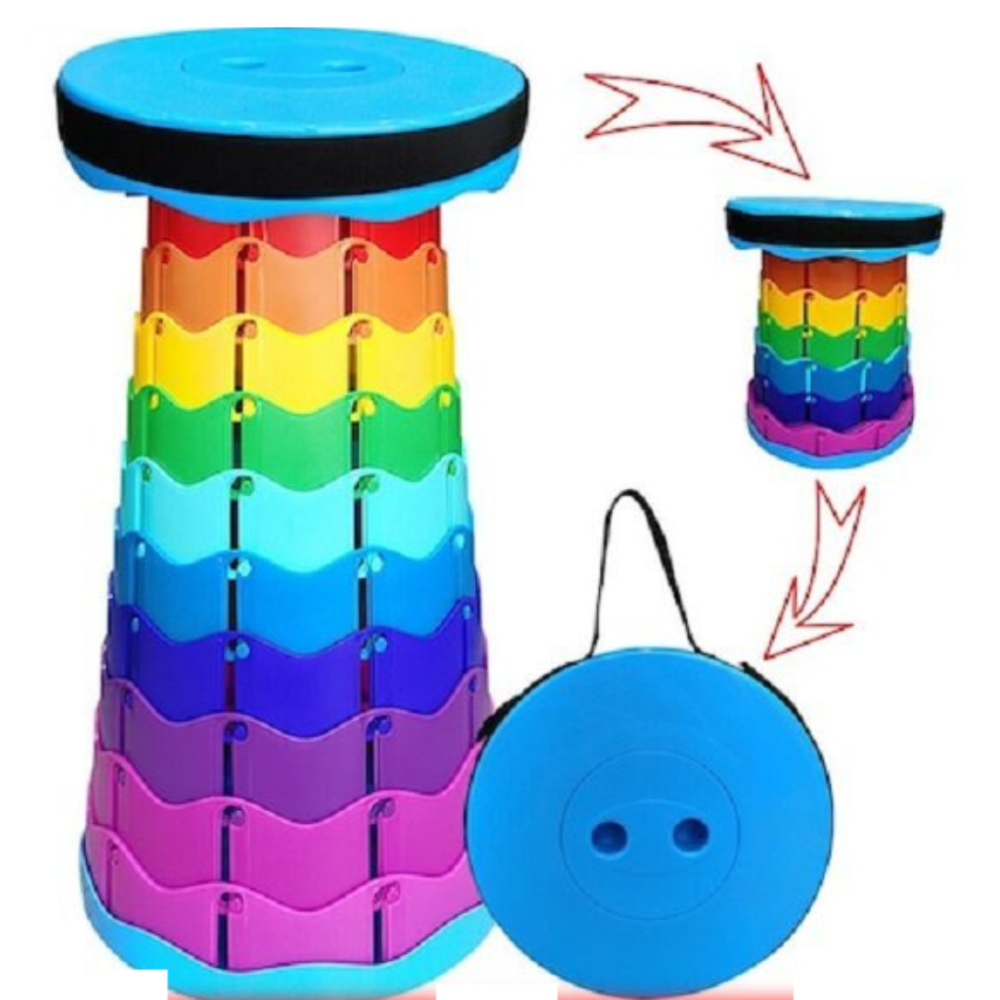 Hamac dublu bumbac cu bara de lemn + Scaun pliabil portabil, retractabil, telescopic, pentru exterior CADOU