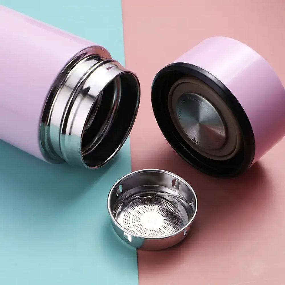 PACHET Termos smart cu afisaj LCD, 0,5 litri + Lampa solara LED cu senzor de miscare + Blender portabil HM 03, acumulator