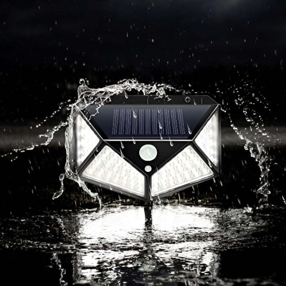 PACHET Furtun de gradina elastic, 45m extensibil + Lampa UV anti insecte + Lampa Solara 100 Led cu Senzor de miscare