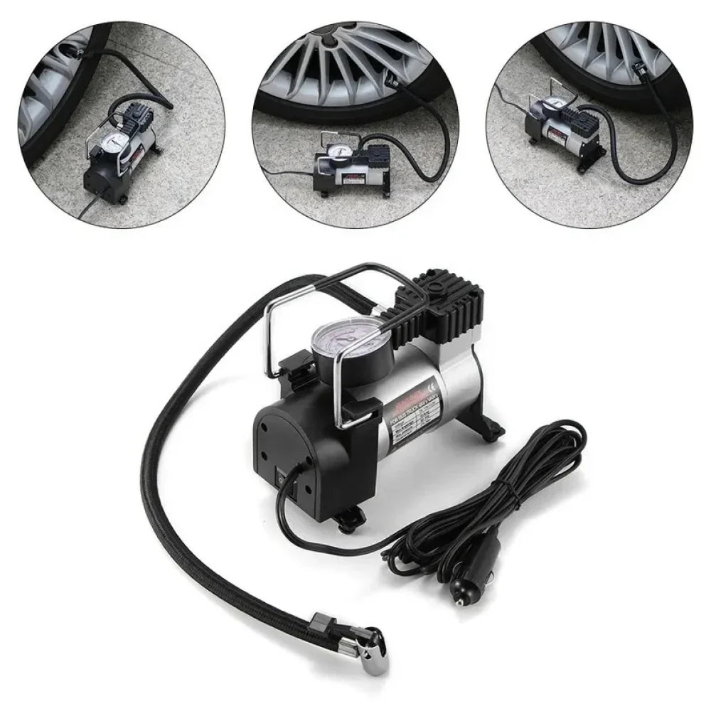 Compresor auto de putere mare, 12 V, pentru microbuz, SUV sau camionete