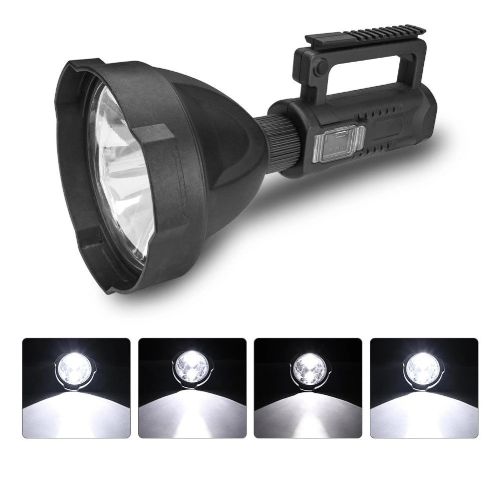PACHET Lanterna LED, reincarcabila, functie Powerbank, 4 moduri iluminare, trepied inclus + Parasolar pliabil tip umbrela pentru parbrizul masinii