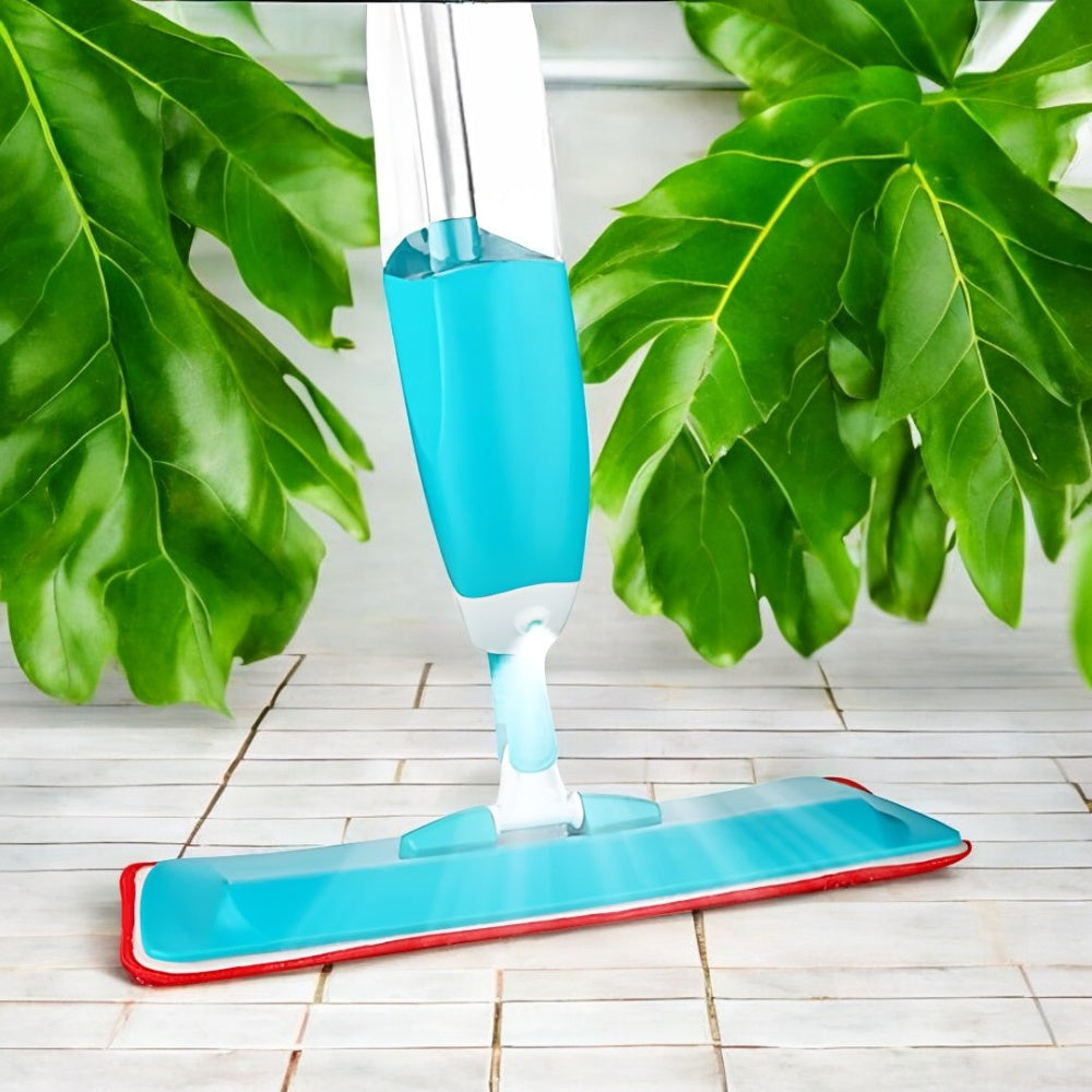 PACHET Mop microfibra cu pulverizare apa + Suport depozitare multifunctional pentru baie, cu 3 polite