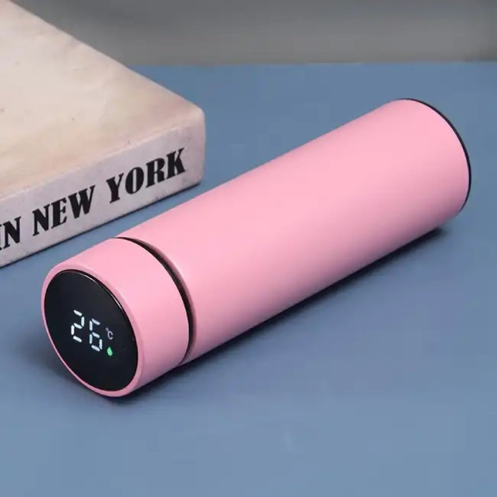 PACHET Termos smart cu afisaj LCD, 0,5 litri + Lampa solara LED cu senzor de miscare + Blender portabil HM 03, acumulator