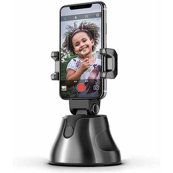 PACHET Suport rotativ telefon, Robot cameraman Bluetooth cu recunoastere faciala + Suport auto multifunctional 4-in-1 + Parasolar pliabil tip umbrela pentru parbrizul masinii