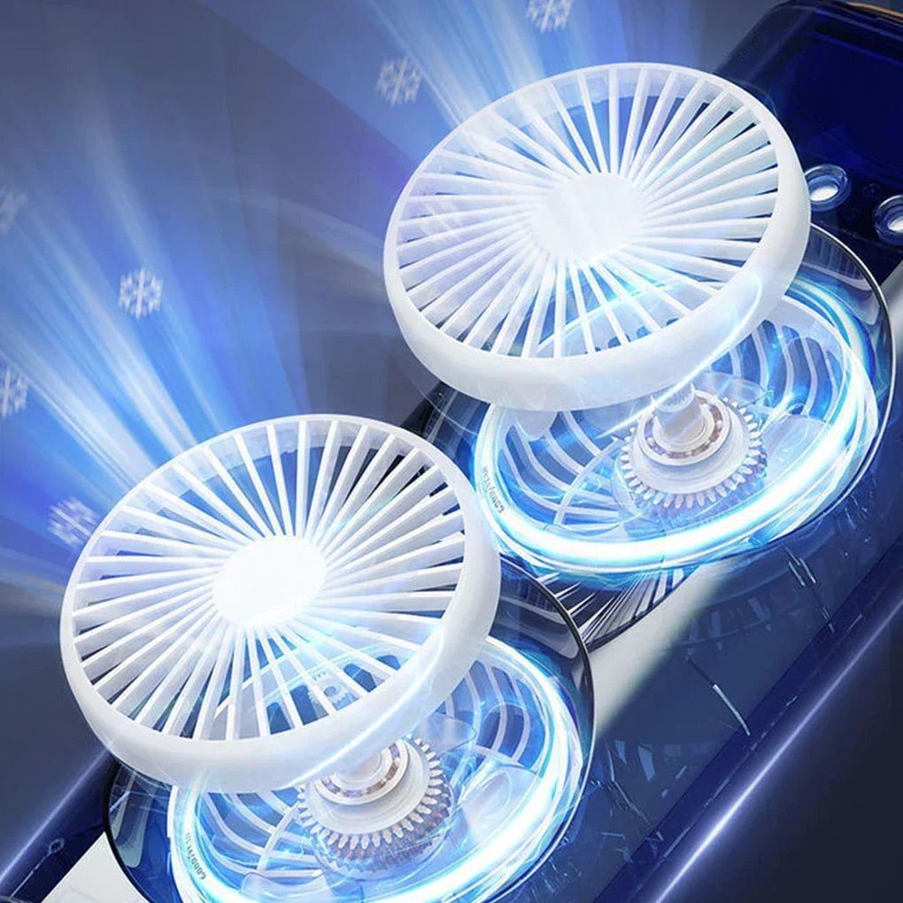 Ventilator portabil de birou cu umidificare prin pulverizare