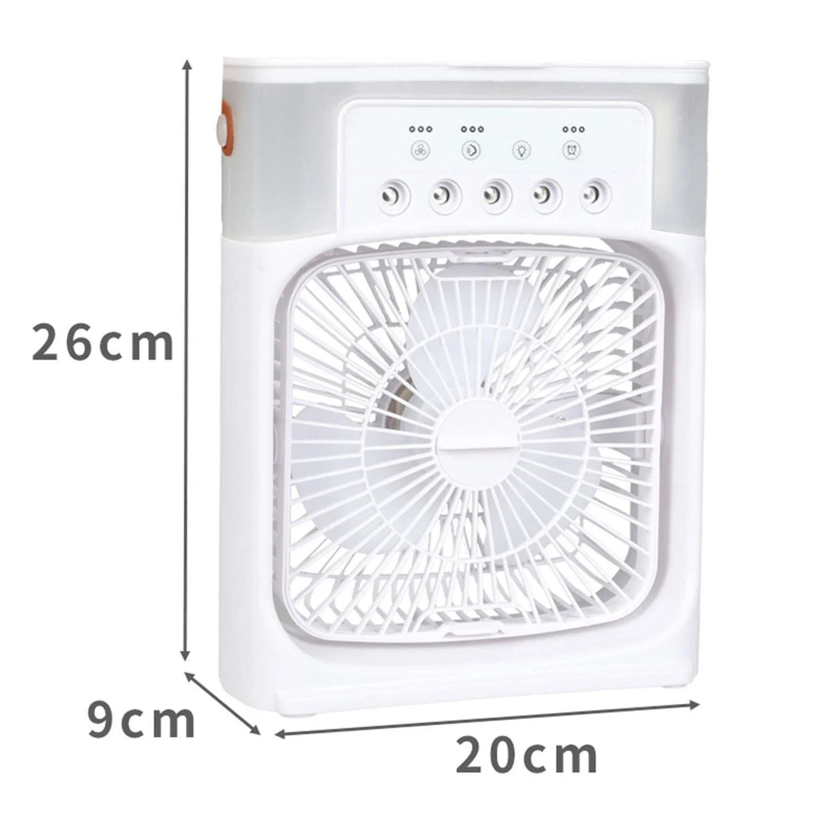 Ventilator portabil pentru racire de aer 3 viteze 10W cu spray